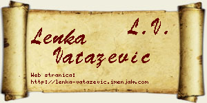Lenka Vatazević vizit kartica